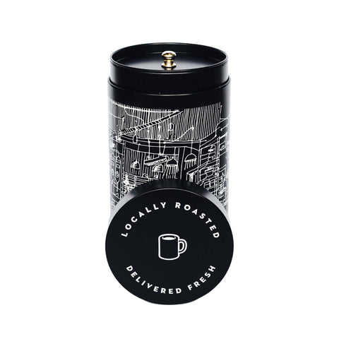 COFFEE TIN - BLACK