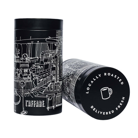 COFFEE TIN - BLACK